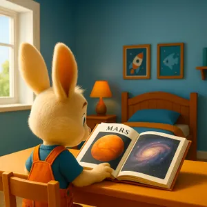 Petit Lapin veut devenir spationaute