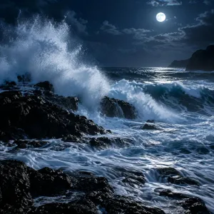 🌊 OLAS ROMPIENTES, ESPUMA POTENTE y RESACA CONTRASTADA — 2 H de océano nocturno para dormir