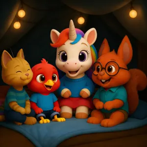 Petite Licorne fait une soirée pyjama