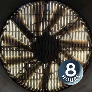 Ruido blanco de ventilador gigante | Sonido poderoso para concentrarte en hacer la tarea, estudiar o trabajar (8 horas)