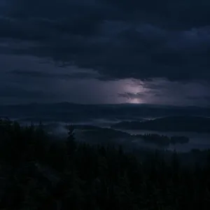 ⛈️ TORMENTA SUAVE, TRUENOS LEJANOS y LLUVIA IRREGULAR — 2 H de noche profunda para dormir a salvo