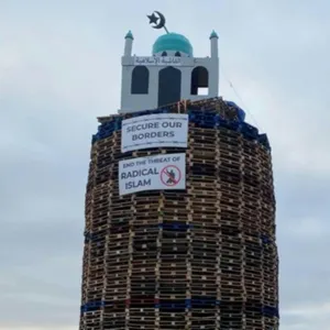 Gay Man Condones Burning Of "Mosque" On Loyalist Bonfire