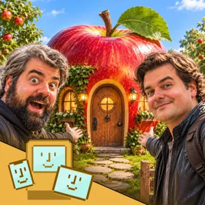 Una casita hecha de manzanitas