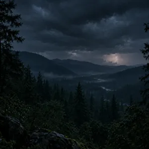 ⛈️ TORMENTA SUAVE, LLUVIA FLEXIBLE y TRUENOS LEJANOS — 2 H de noche a salvo para dormir