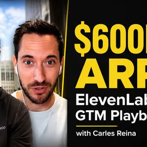 SaaStr 877 CRO Confidential: 0 to $600M in Under 4 Years. The ElevenLabs GTM Playbook with Carles Reina