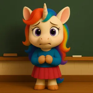 Petite Licorne est timide