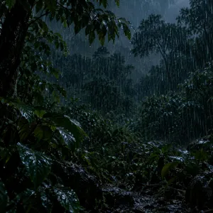 🌧️ LLUVIA MODERADA, GOTAS DENSAS y FOLLAJE MOJADO — 2 H de lluvia regular para dormir