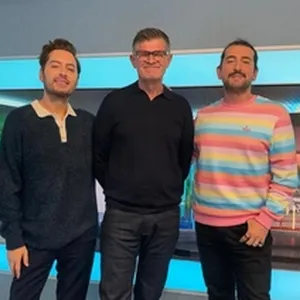Brian Dowling and Arthur Gourounlian on online hate, fatherhood and fame.