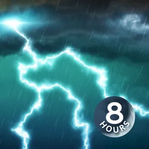 Gran tormenta | Ruido blanco de lluvia y truenos para dormir, estudiar o concentrarte (8 horas)