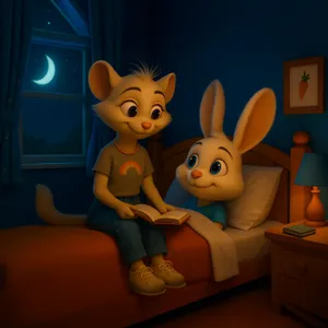 Petit Lapin a une babysitter