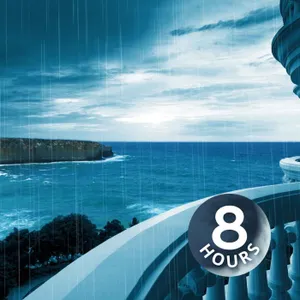 Tormenta de lluvia y olas del océano | Duerme o estudia mejor con el ruido blanco de lluvia (8 horas)