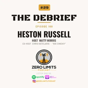 THE DEBRIEF #29 Veteran Games - Hosted by Zero Limits Podcast Matty Morris with cohost Chris Katelaris aka Big Chocky with former guest Ep.188 Heston Russell