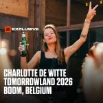 Charlotte de Witte Tomorrowland 2026 Boom Belgium