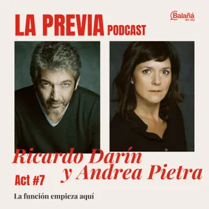 Ricardo Darín y Andrea Pietra - una charla íntima antes de su primera función