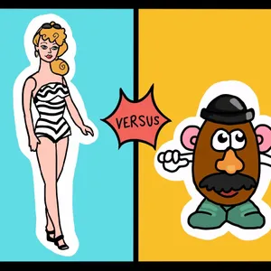 Barbie vs Mr Potato Head