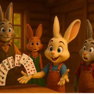 Petit Lapin fait un spectacle de magie