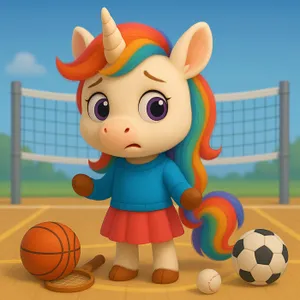 Petite Licorne veut faire du sport