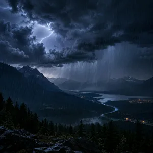⛈️ TRUENOS MUY PROFUNDOS, LLUVIA MODERADA y LARGAS PAUSAS — 2 H de tormenta nocturna para dormir a salvo