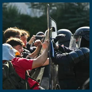 The student protests putting Macron’s legacy at risk