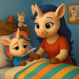Petite Licorne est malade