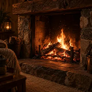 🔥 BRASAS PROFUNDAS, FUEGO DISCRETO y CREPITACIONES AISLADAS — 2 H de chimenea para una noche tranquila