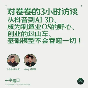 对卷卷的3小时访谈：从抖音到AI 3D、创业的过山车、成为制造业OS的野心、基础模型不会吞噬一切！