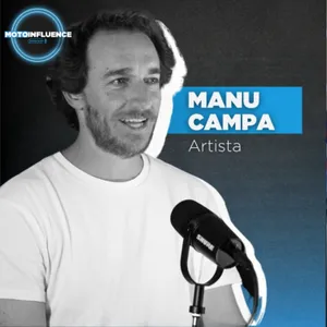 Manu Campa, pintor de cuadros de coches... y alguna moto, que todos los millonarios quieren en su garaje