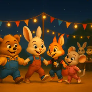 Petit Lapin au bal